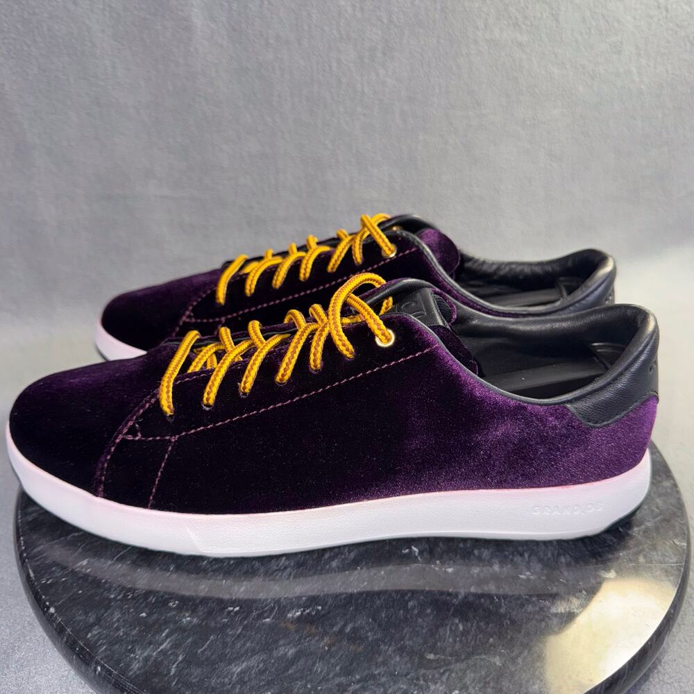 Cole Haan Grandpro Tennis Malbec Velvet Lightweight Sneakers Purple Size 9.5B US